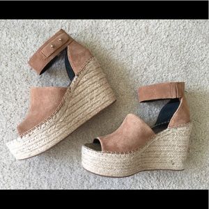 Dolce Vita Straw Wedge Sandals